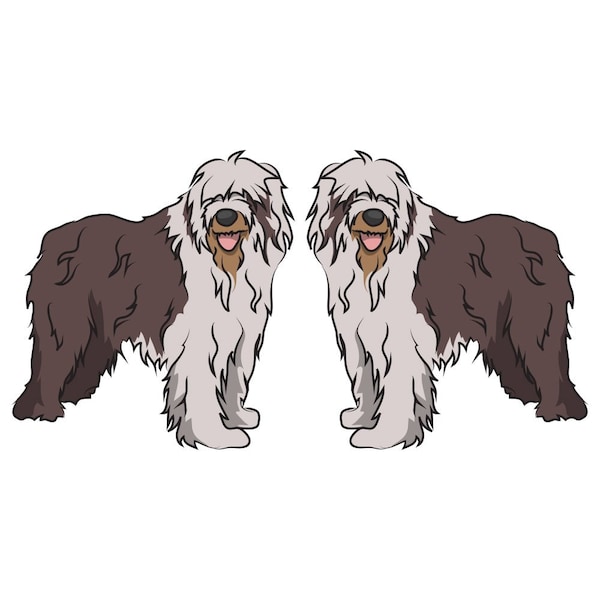 Signmission Old English Sheepdog Dog Decal, Dog Lover Decor Vinyl Sticker D-18-Old English Sheepdog - main